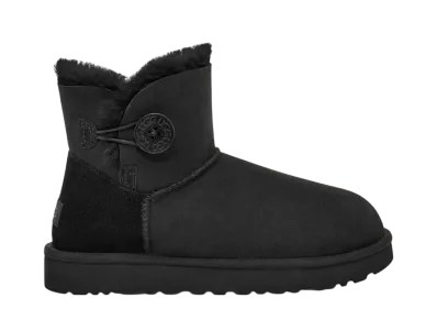 UGG Women's Mini Bailey Button 2 "Black"