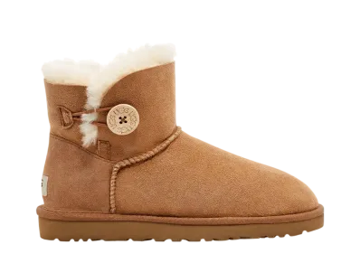 UGG Women's Mini Bailey Button 2 "Chestnut"
