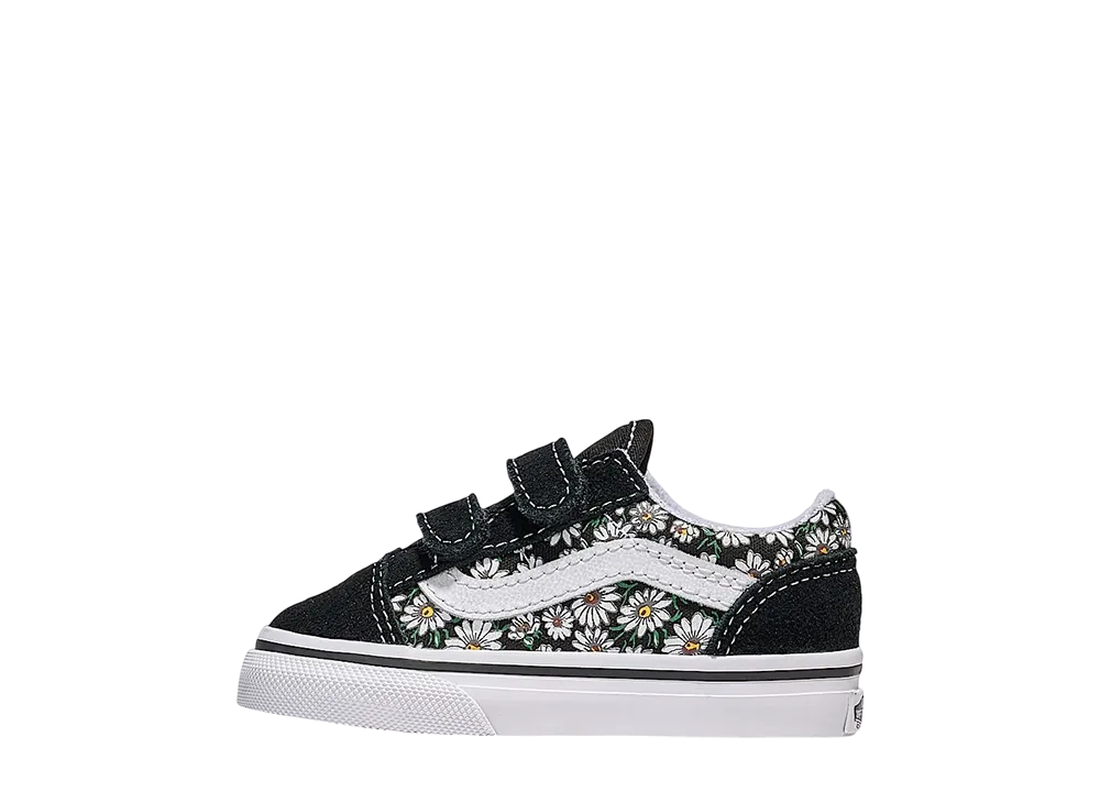 Vans Toddler Old Skool V Daisies "Black/White"