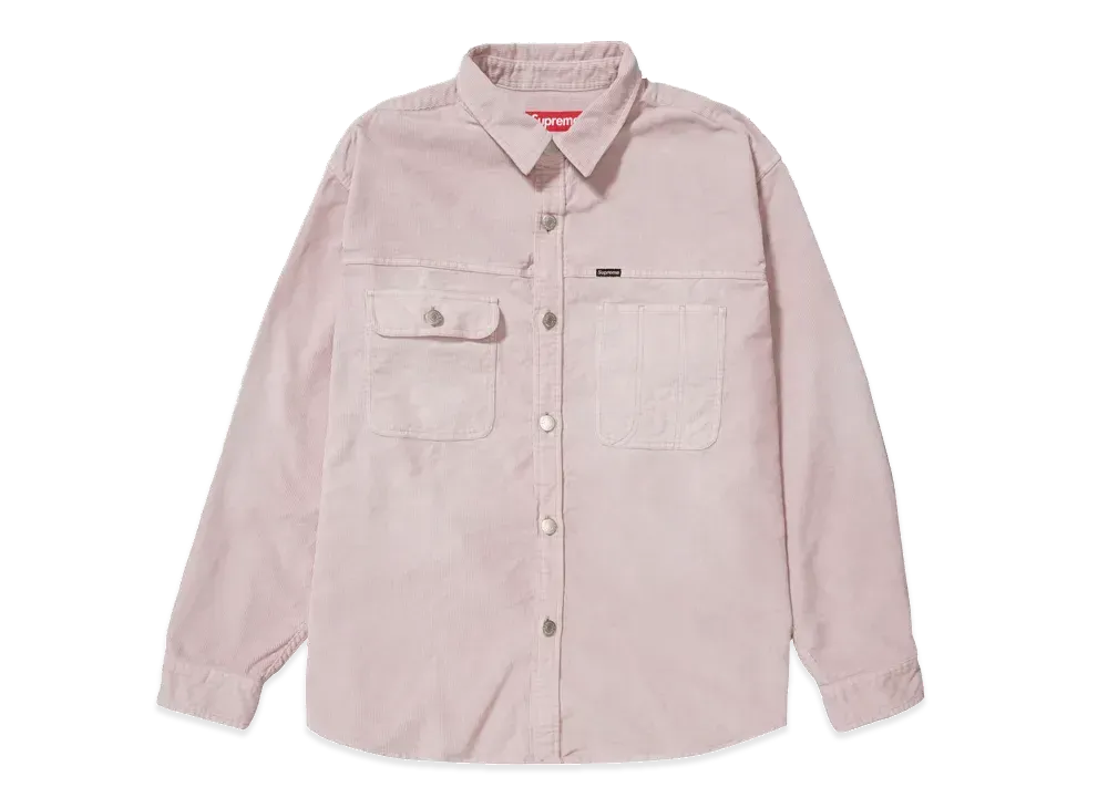 Supreme Washed Corduroy Shirt "Pink"