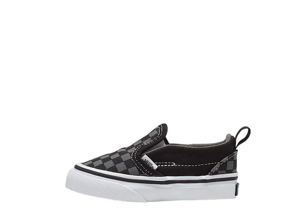 Vans Toddler Classic Slip-On V "Black/Pewter Grey"