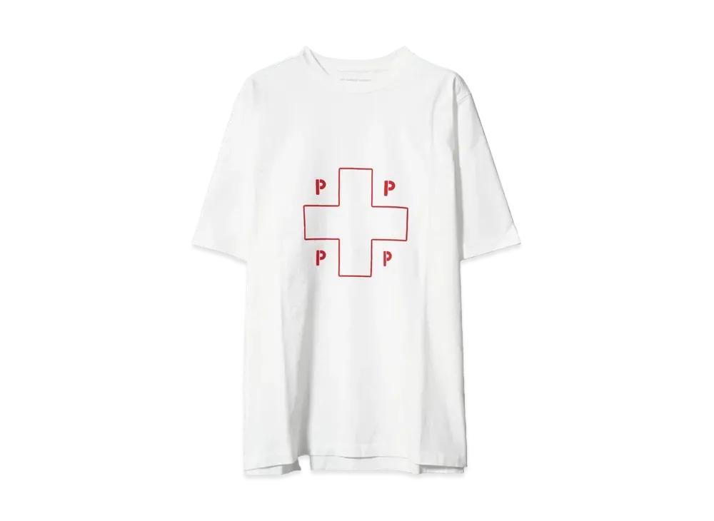 POP TRADING COMPANY lifesaver t-shirt "WHITE"