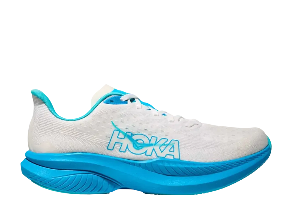 ホカ マッハ6  "ホワイト/スカイワードブルー"