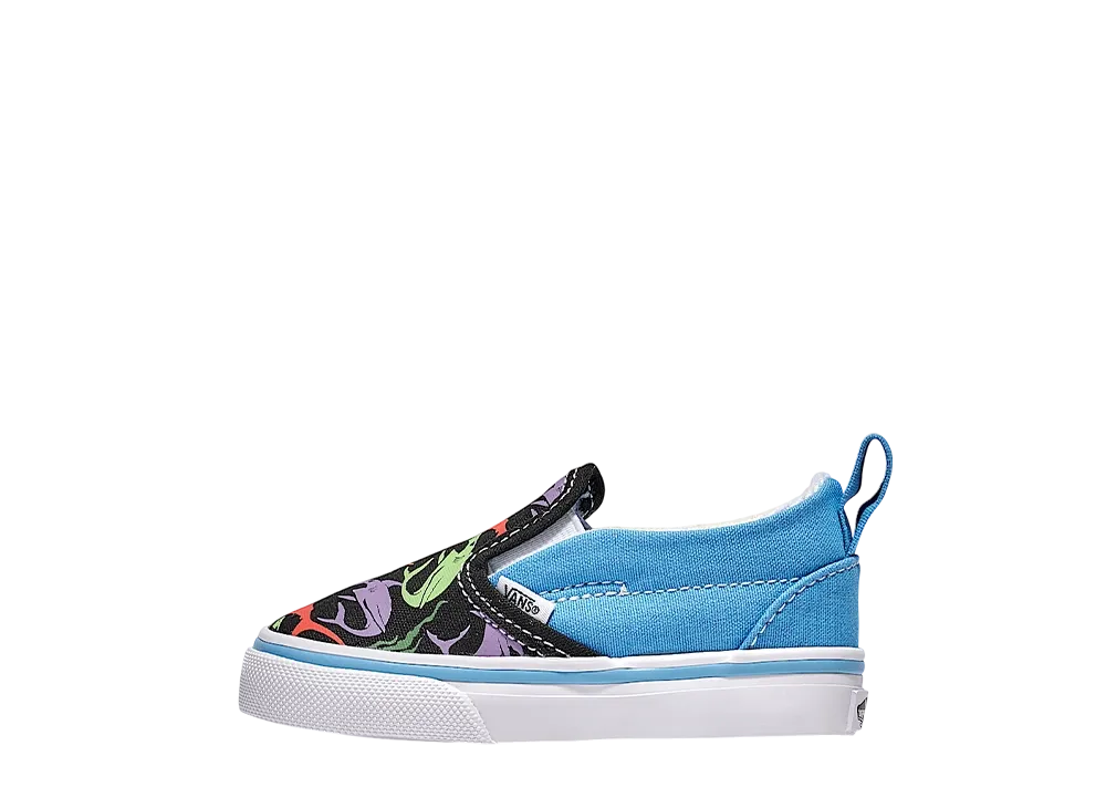Vans Toddler Slip-On V Shark "Blue/Black/Purple"