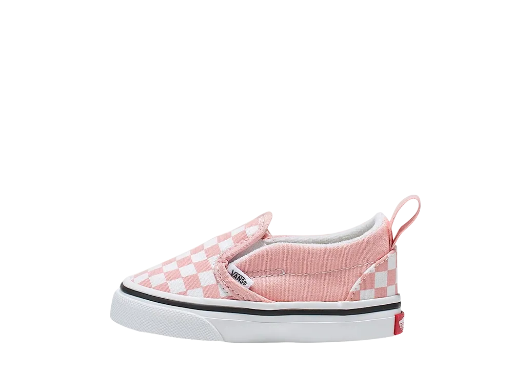 バンズ トドラー スリッポン V チェッカーボード "パウダーピンク/トゥルー ホワイト"