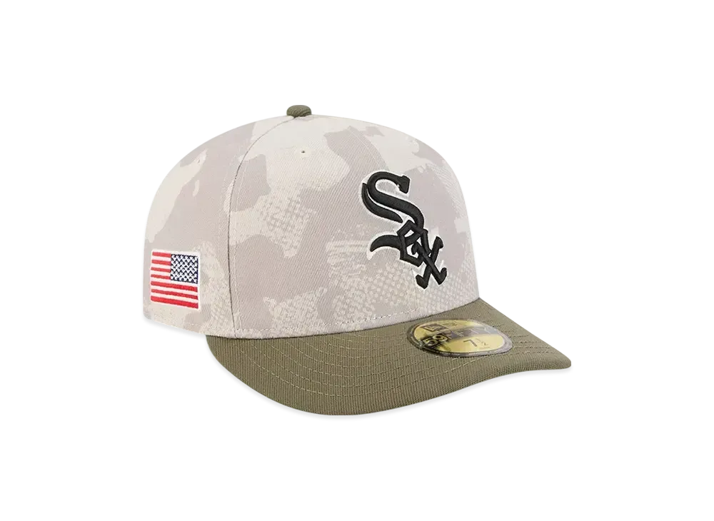 NEW ERA PC 59Fifty On Field MLB 2025 Armed Forces Day Chicago White Sox "Stone"