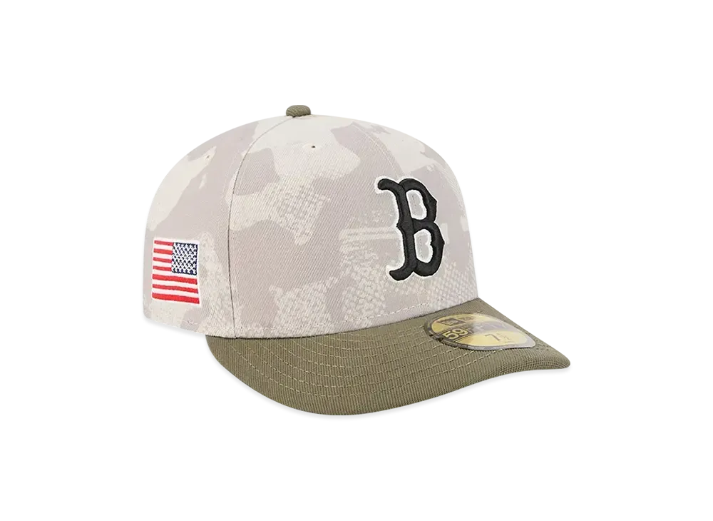 NEW ERA PC 59Fifty On Field MLB 2025 Armed Forces Day Boston Red Sox "Stone"