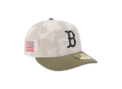 NEW ERA PC 59Fifty On Field MLB 2025 Armed Forces Day Boston Red Sox "Stone"