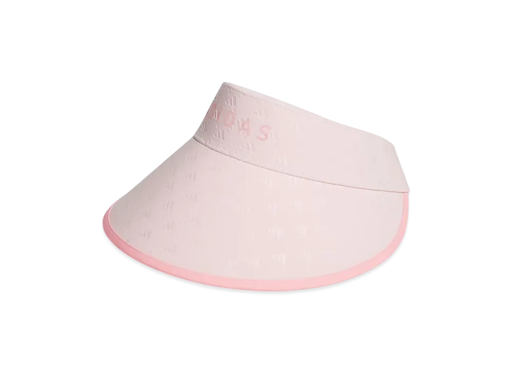 adidas Monogram Print Wide Visor "Sandy Pink"