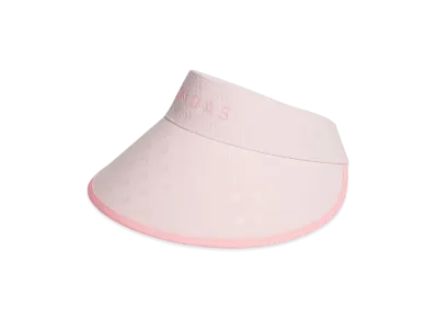adidas Monogram Print Wide Visor "Sandy Pink"