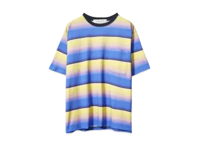 Bal GRADIENT STRIPE CREW NECK TEE "BLUE"