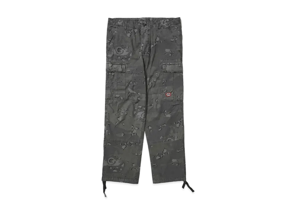 ICECREAM DIPPED CAMO CARGO PANTS "BELUGA"