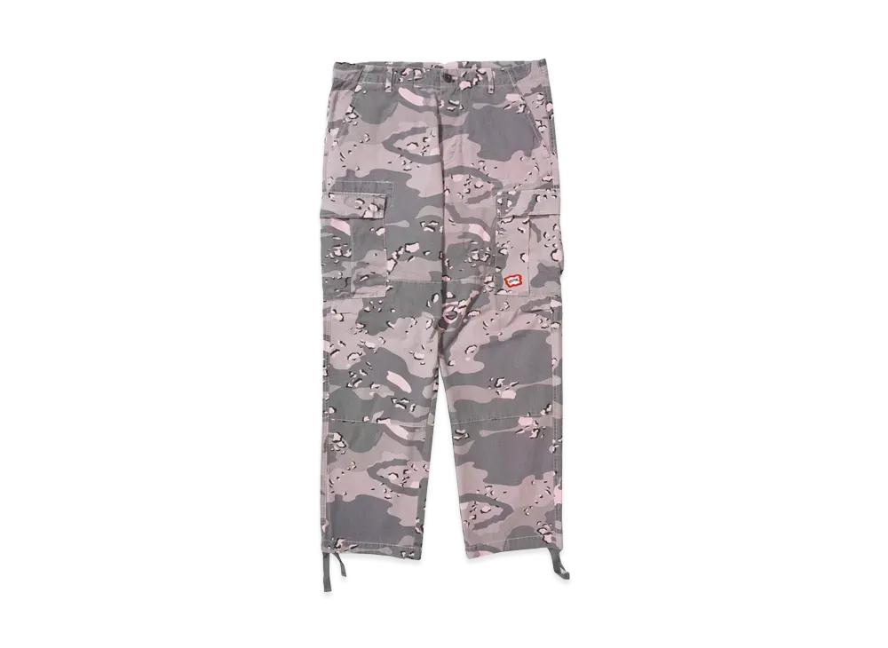 ICECREAM DIPPED CAMO CARGO PANTS "PINK NECTAR"
