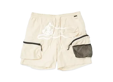 ICECREAM HIKER NYLON MULTI POCKET CARGO SHORTS "FOG"