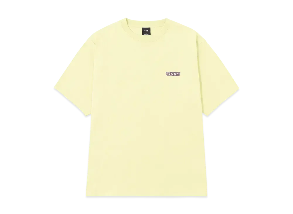 HUF Millennium Washed Tee "Pale Yellow"