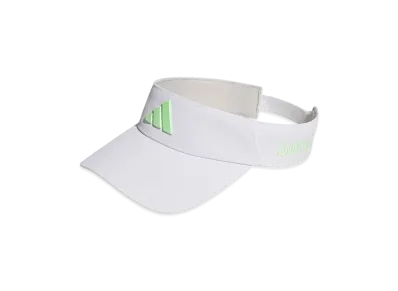 adidas Side Logo Visor "White/Green Spark"