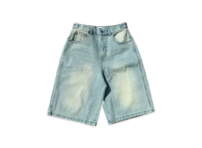9090 King Logo Buggy Jorts "VINTAGE BLUE"