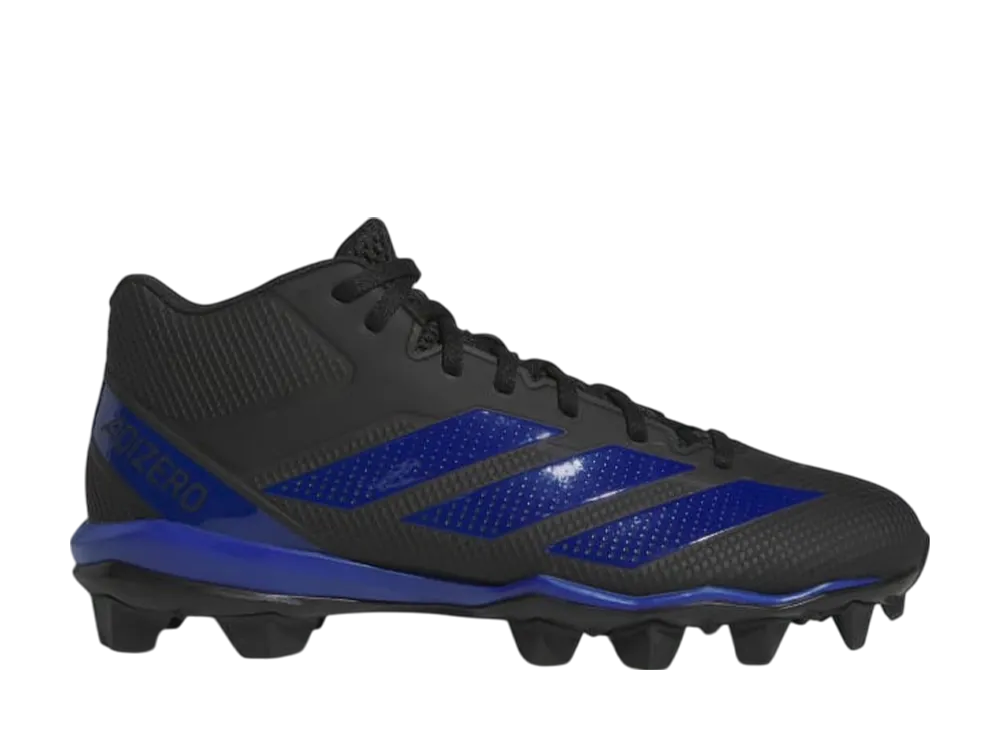 adidas Adizero Impact 2 Molded Rubber Football Cleats "Core Black/Royal Blue"