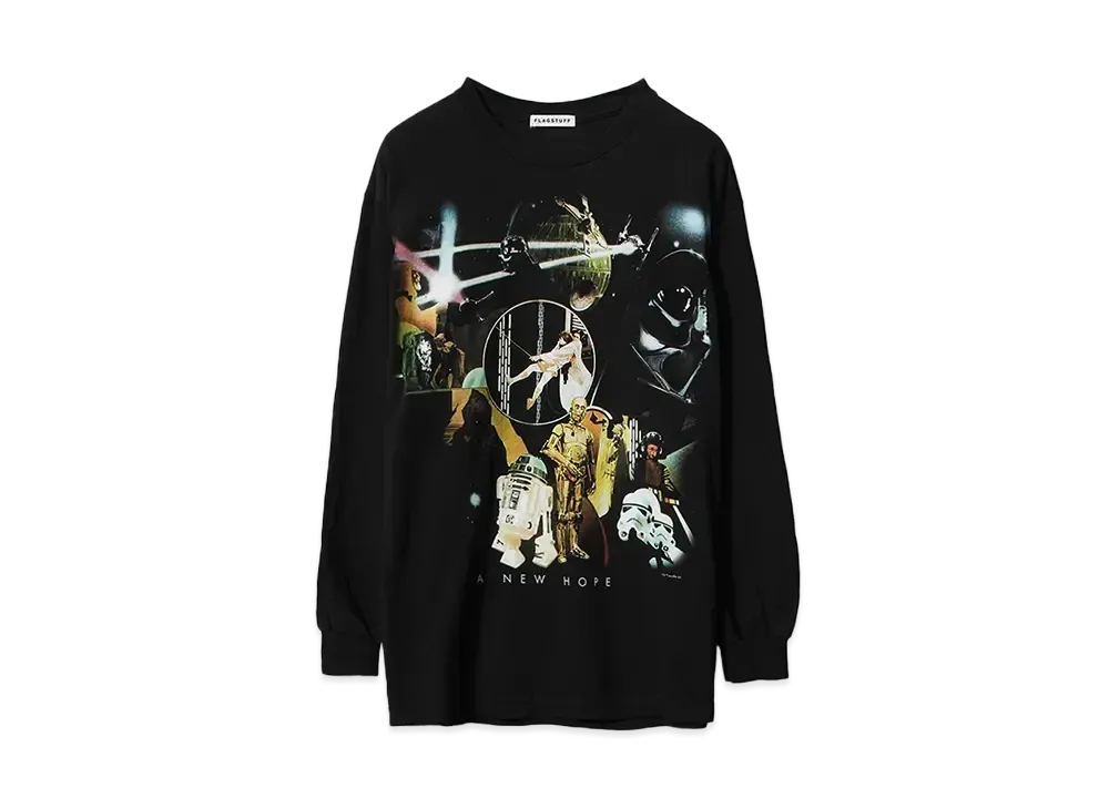 F-LAGSTUF-F EP4 LS TEE "BLACK"