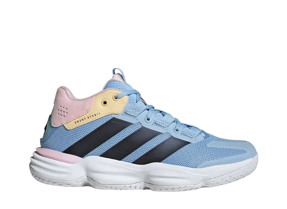 adidas Women's Court Stabil Indoor "Cloud White/Bright Royal/Team Solar Orange"