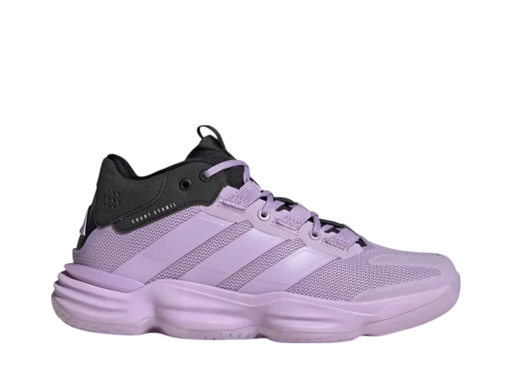 アディダス ウィメンズ コート スタビル インドア "パウダープラム/コアブラック"