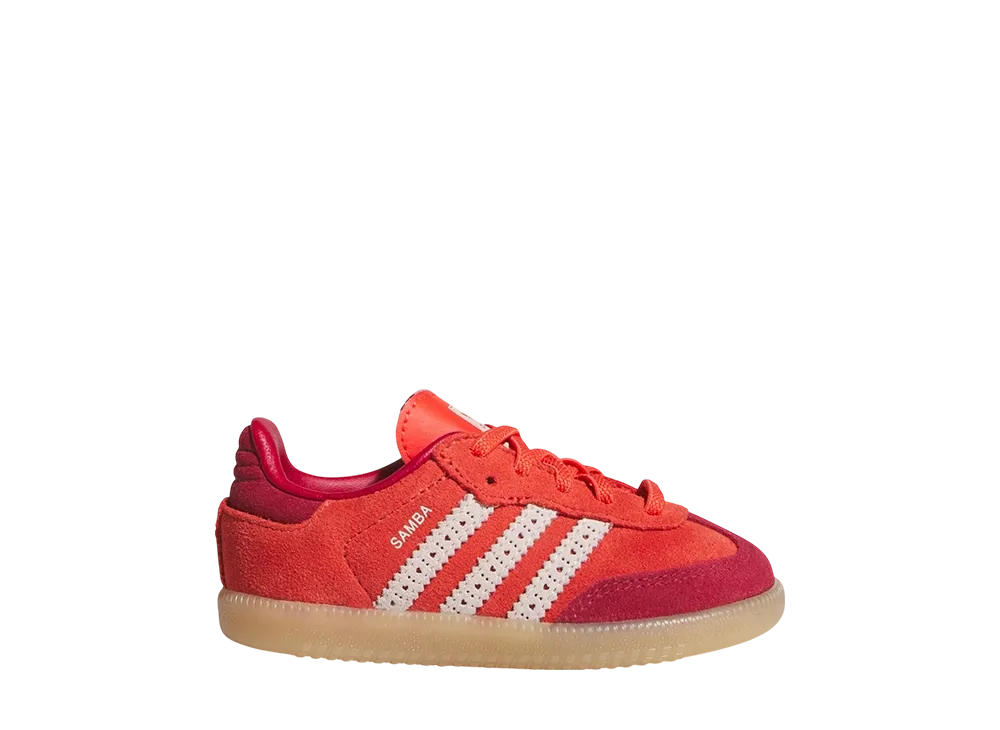アディダスオリジナルス TD サンバ OG EL I "ブライトレッド/クリームホワイト/チームビクトリーレッド" (キッズ)