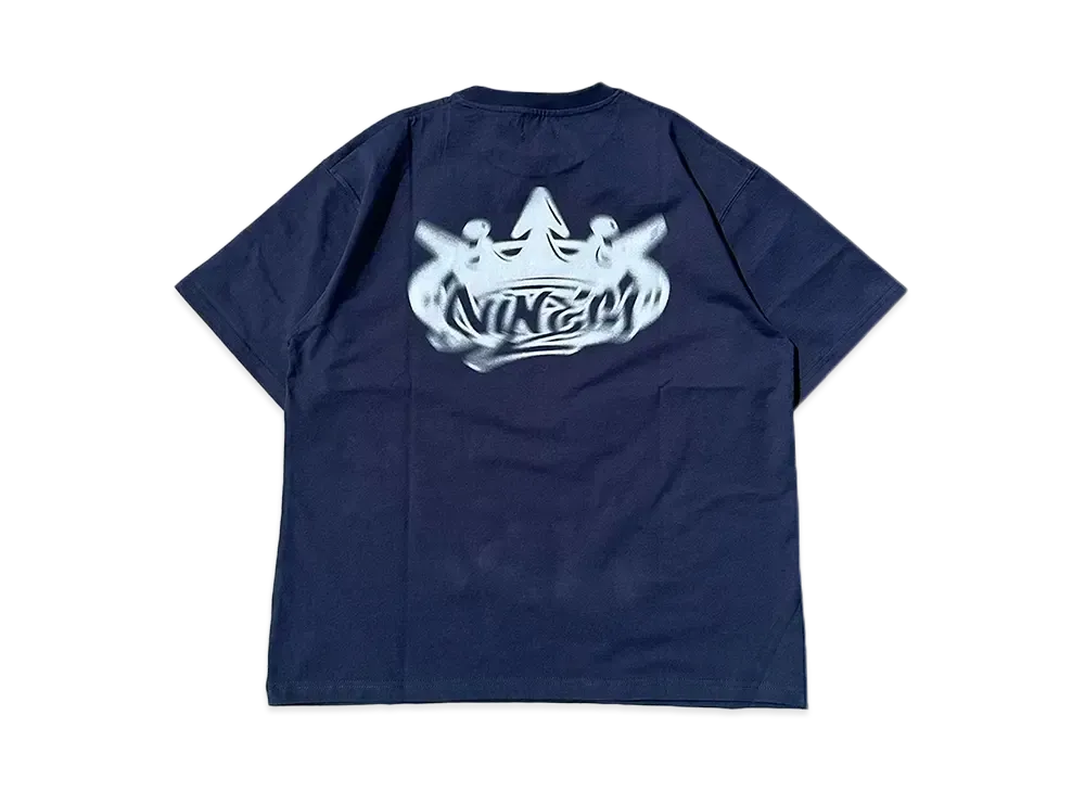 9090 ナインティナインティ バックプリント 長袖 Tシャツ M ホワイト