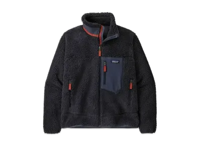 Patagonia Men's Fleece Jacket Retro X Outer Boa Jacket "NavyRed"