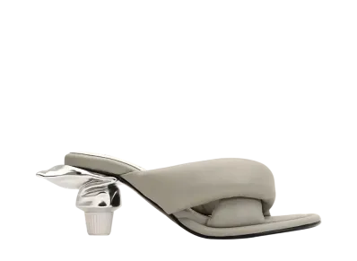 Maison MIHARA YASUHIRO Women's Toothpaste Heel Puffer Sandals "Gray"