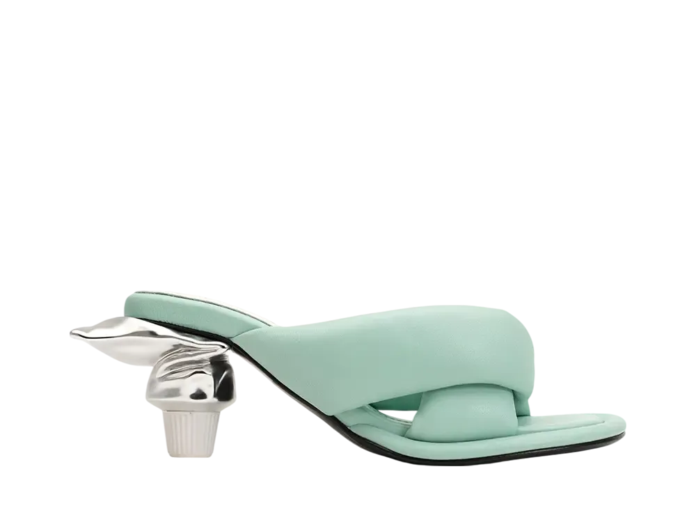 Maison MIHARA YASUHIRO Women's Toothpaste Heel Puffer Sandals "Blue"