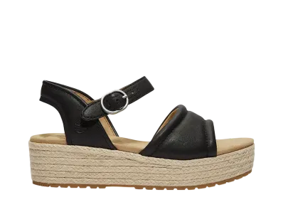 Timberland Women's Santorini Sun Backstrap Sandal "Black Full Grain"