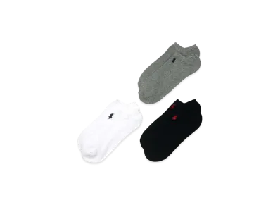 Polo Ralph Lauren 3 Pack Classic Foot Low Cut Polo Ghost Socks "Mix"