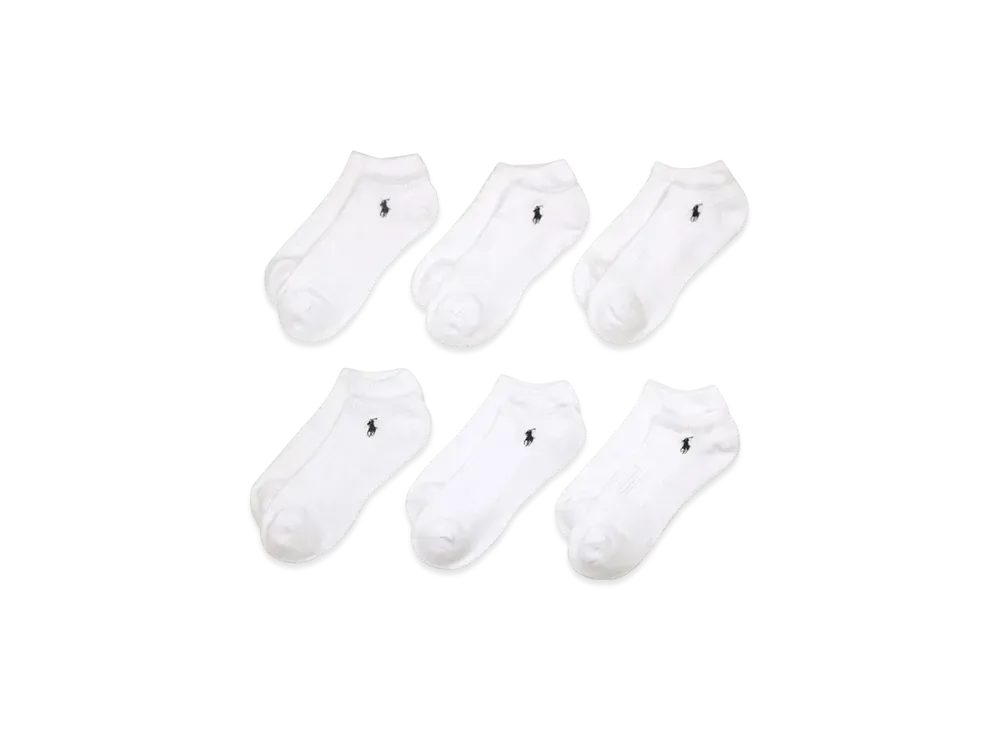 Polo Ralph Lauren 6 Pack Casual Quarter Socks "White"