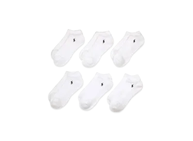 Polo Ralph Lauren 6 Pack Casual Quarter Socks "White"