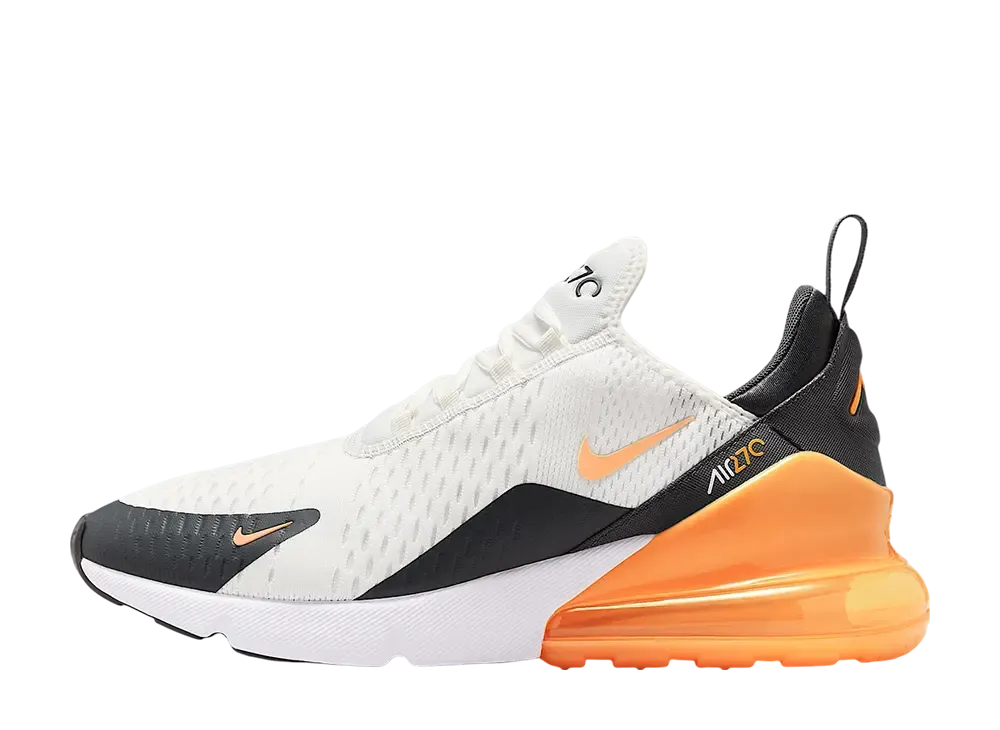 ナイキ エアマックス270 "サミットホワイト/アンスラサイト/ホワイト/レーザーオレンジ"