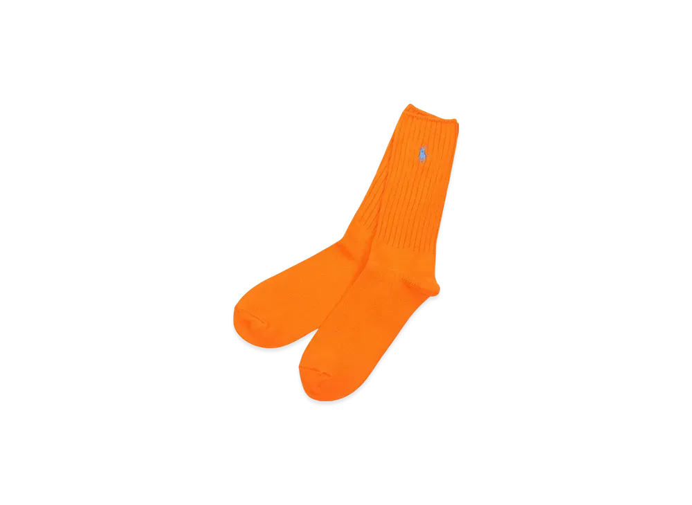 Polo Ralph Lauren Cotton Rib Single Sock "Orange"