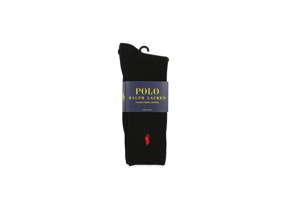 Polo Ralph Lauren Cotton Rib Single Sock "Black"
