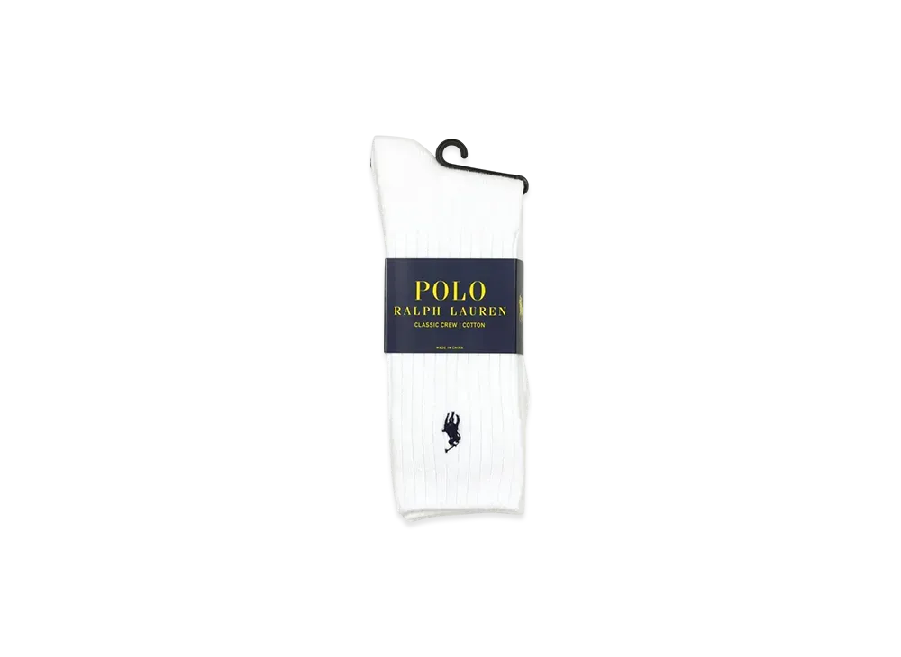 Polo Ralph Lauren Cotton Rib Single Sock "White"