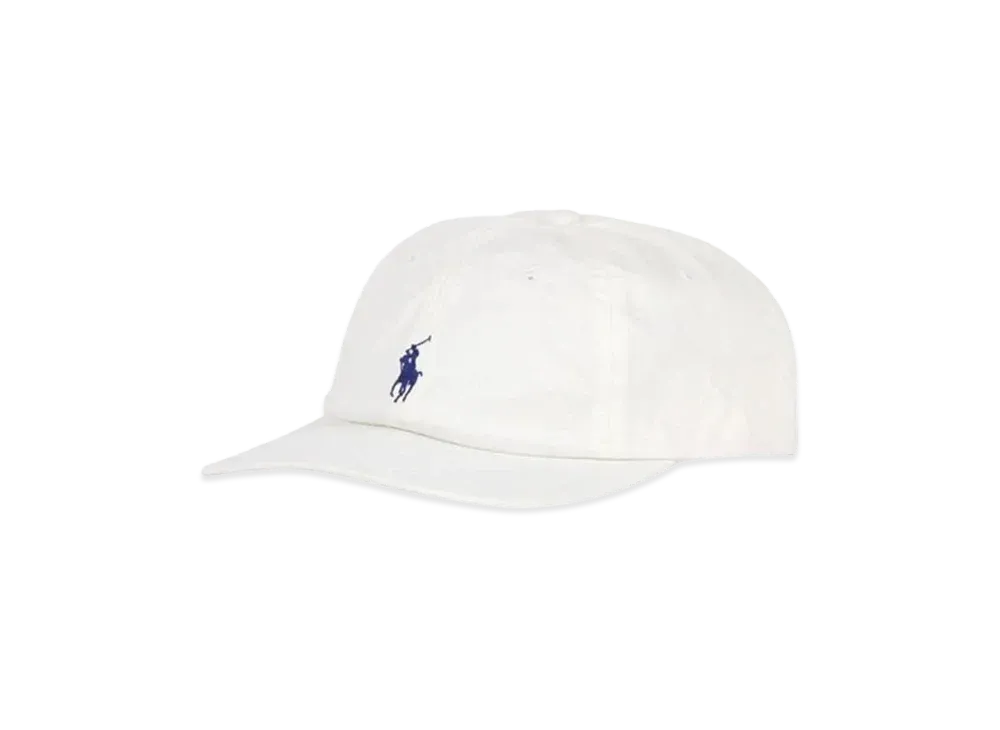 Polo Ralph Lauren Cotton Chino Baseball Cap "White"