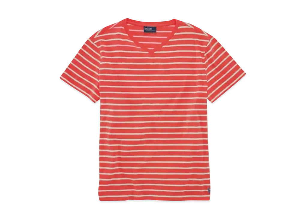 Polo Ralph Lauren Striped Pony V-Neck Tee "Red"