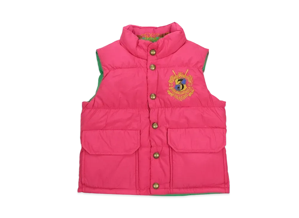 Polo Ralph Lauren Kids Reversible Down Vest "Hot Pink"