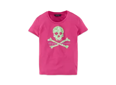 Polo Ralph Lauren Kids Solid Cotton Skull Top "Pink"
