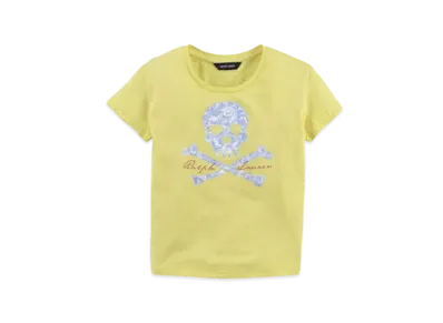 Polo Ralph Lauren Kids Solid Cotton Skull Top "Yellow"