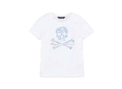 Polo Ralph Lauren Kids Solid Cotton Skull Top "White"