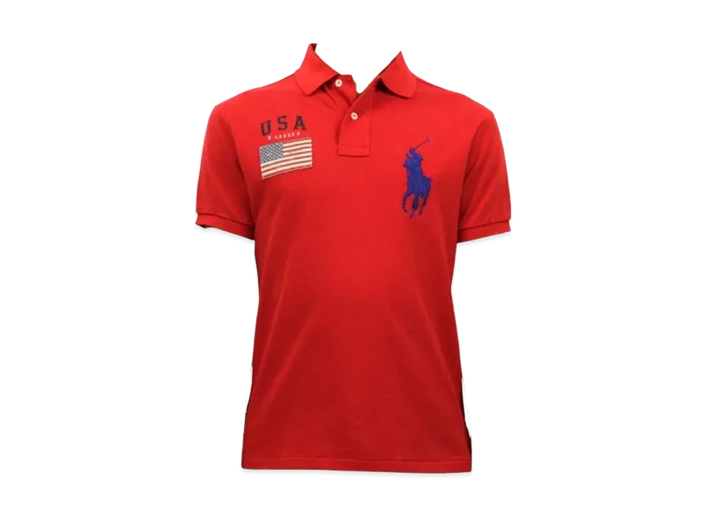 Polo Ralph Lauren USA Flag Big Pony Polo "Red"