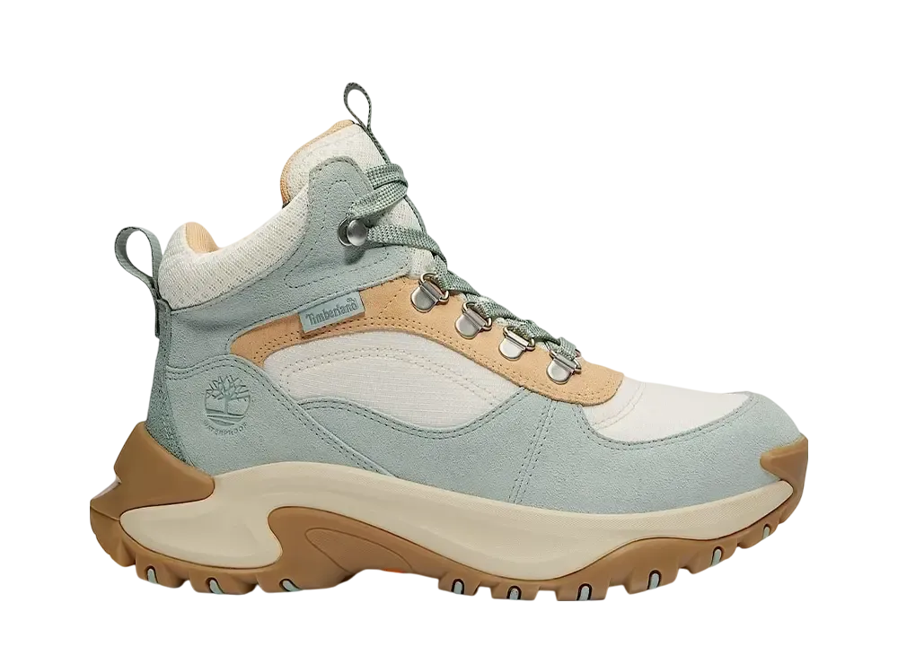 Timberland Women's Mt Maddsen Peak Waterproof Hiking Boot "Light Green Suede"