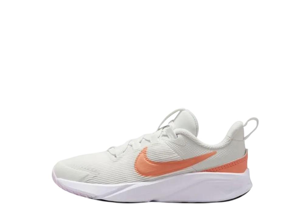 ナイキ PS スターランナー4 "サミットホワイト/ホワイト/ブラック/プリコットアゲート" (キッズ)