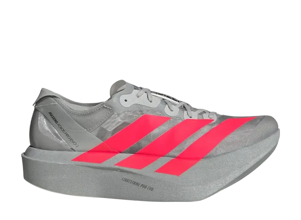 adidas Adizero Adios Pro Evo 2 "Silver Metallic/Lucid Red/Grey Two"