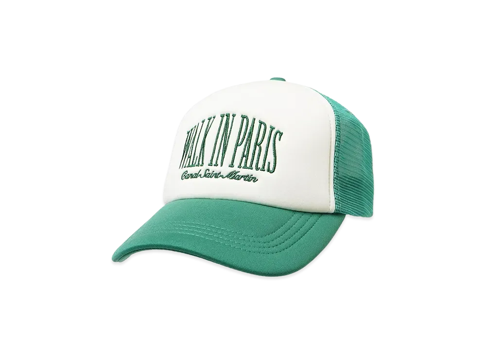 Walk In Paris The forest green trucker cap "GREEN"