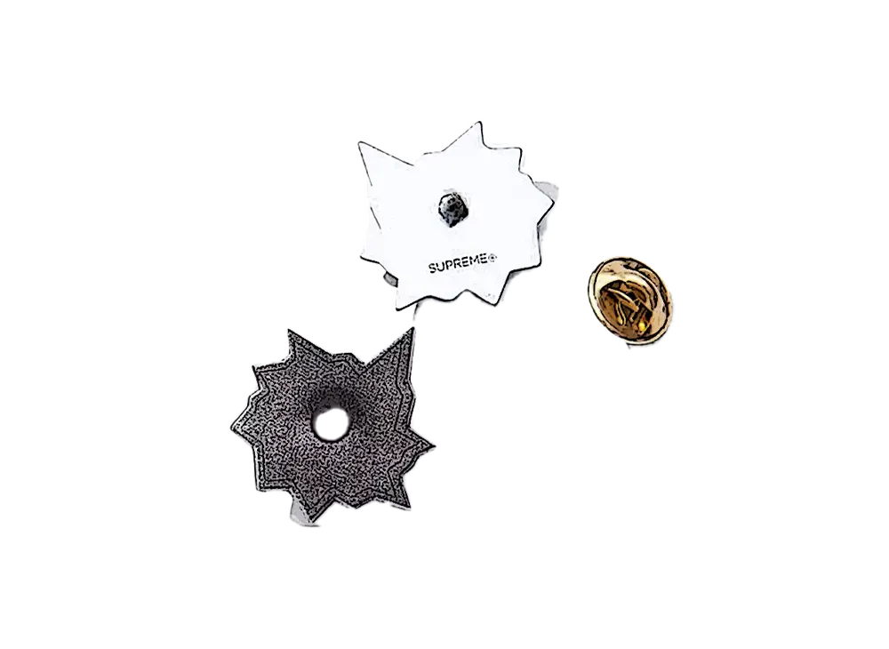 2個セット シュプリーム Nate Lowman Bullet Hole Pin Brand New Supreme/Nate Lowman Bullet Hole Pin Orange Japan